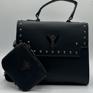 🌟SOLD🌟NWT BLACK VALENTINO ORLANDO SATCHEL BAG WITH WALLET 🖤